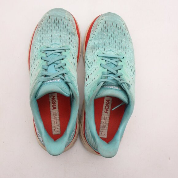 Hoka One One Clifton 8 Women's Size 9.5 B Teal 1119394 Athletic Running Shoes - Picture 9 of 9